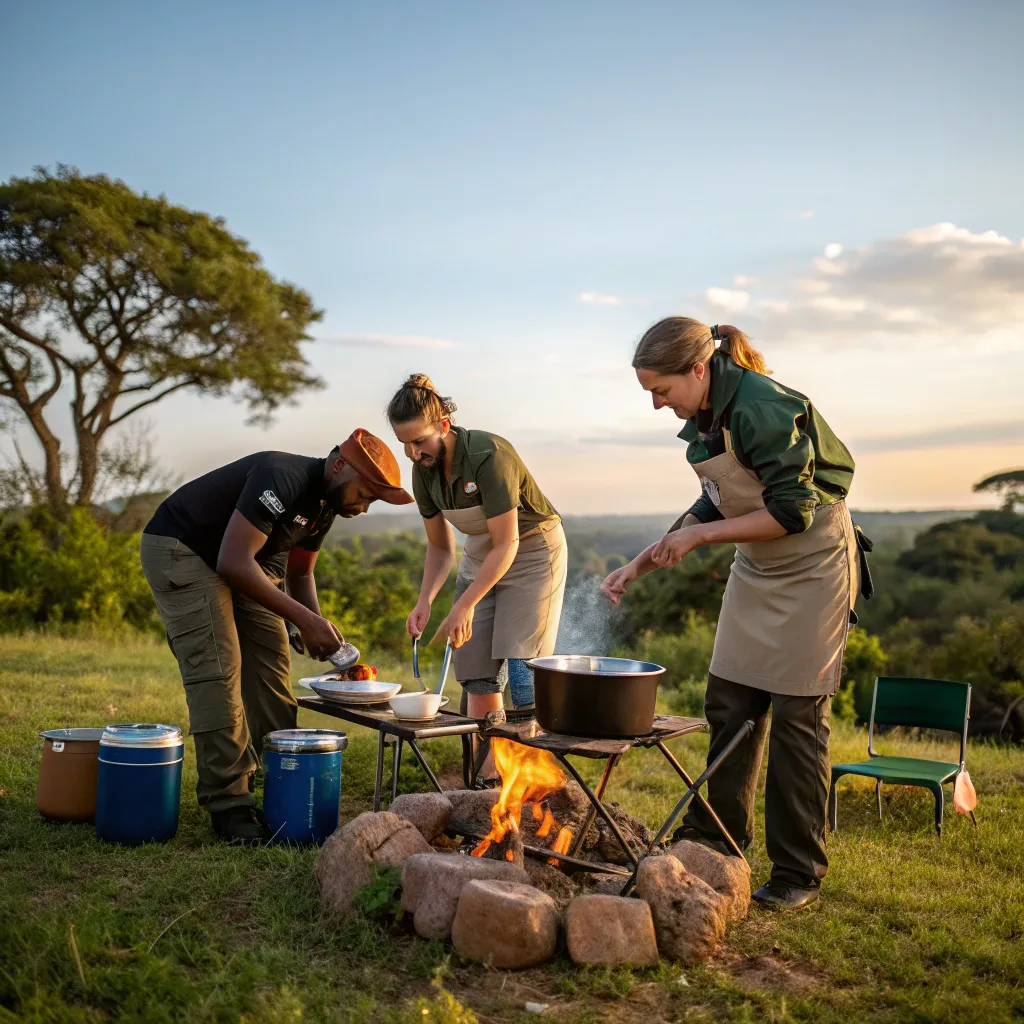 LORANITH Team in outdoor cooking session